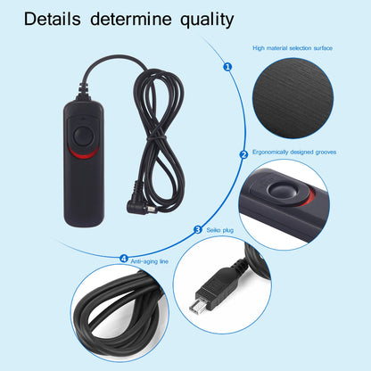 Wired Timer Remote Control Shutter Release For Canon Nikon Sony Fujitsu DSLR Camera