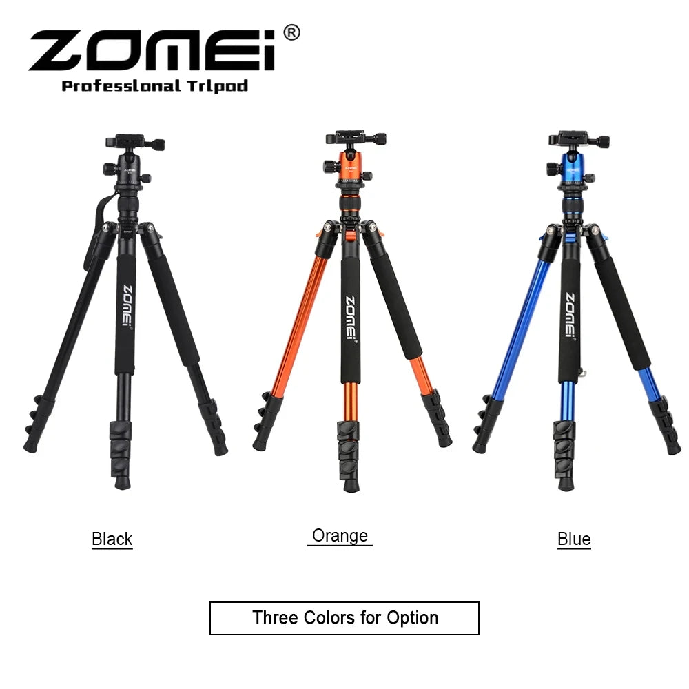 Zomei Q555 Professional Aluminum Video Camera Travel Tripod 360 Ball Head