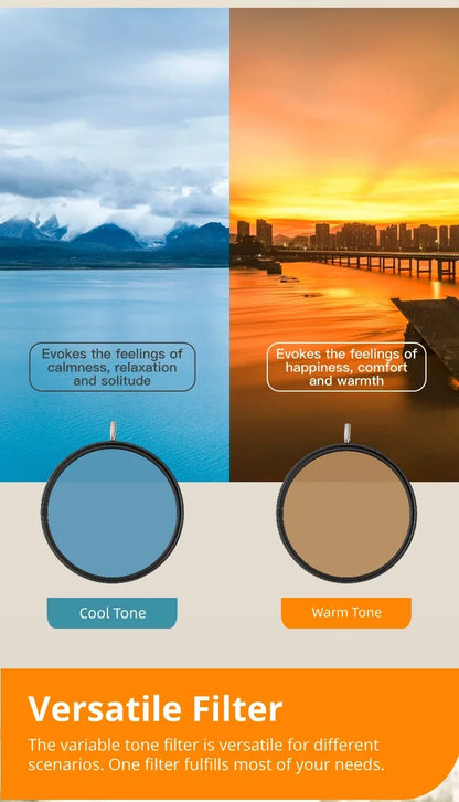 Kase Adjustable Color Temperature - Variable Tone Camera Lens Filter