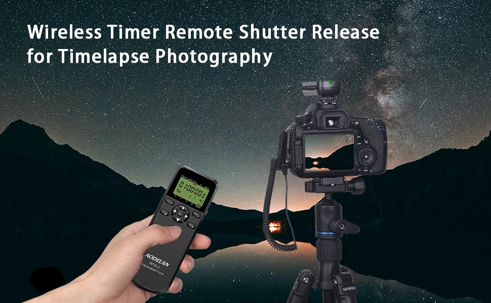 Wireless WTR-2 Timelapse Intervalometer Camera Remote Control