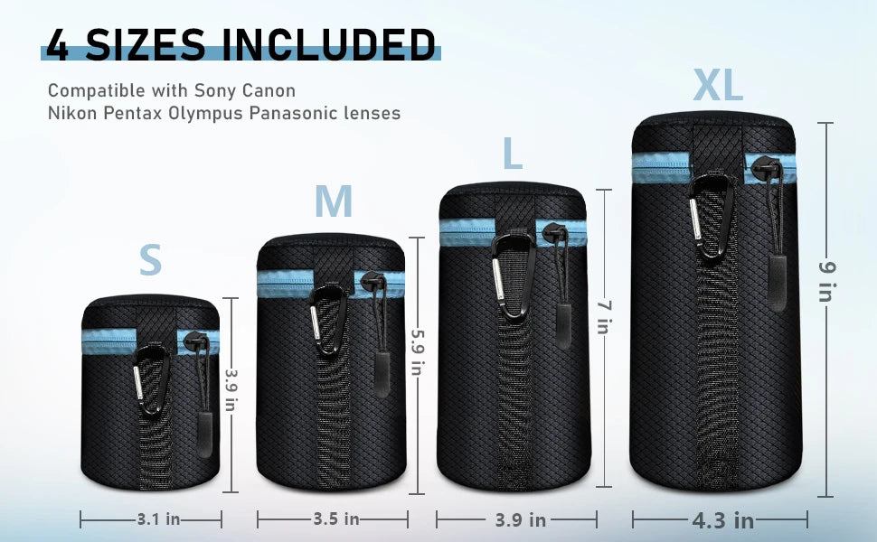 Camera Lens Portable Polyester Carry Bag Case