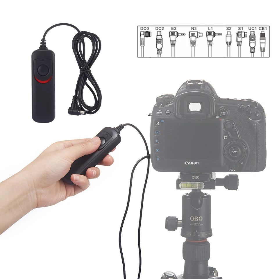 Wired Timer Remote Control Shutter Release For Canon Nikon Sony Fujitsu DSLR Camera