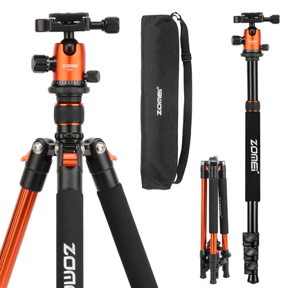 Zomei Q555 Professional Aluminum Video Camera Travel Tripod 360 Ball Head