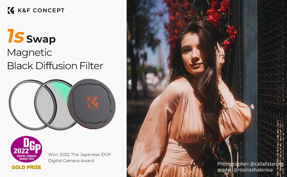 K&F Concept Magnetic Black Mist Diffusion 1/4 1/8 Camera Lens Filter