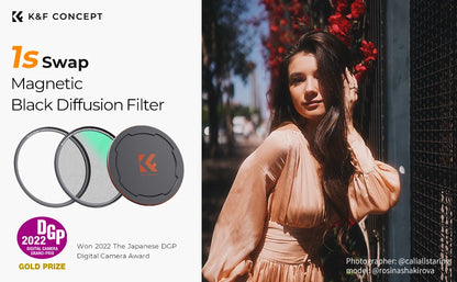 K&F Concept Magnetic Black Mist Diffusion 1/4 1/8 Camera Lens Filter