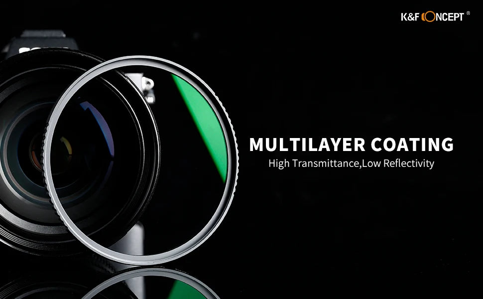 K&F Concept UV Filter Lens MC Ultra Slim Optic with Multi Coated Protection