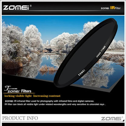 Zomei Infrared IR Filter for SLR DSLR Camera Lens