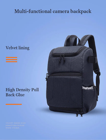 Travel Portable Backpack For DSLR Camera Canon Nikon Sony Lens Laptop