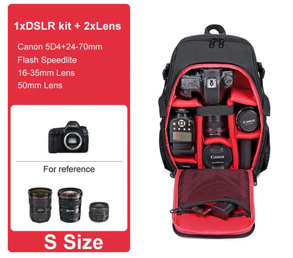 Big Capacity Photography DSLR Camera Backpack Bag