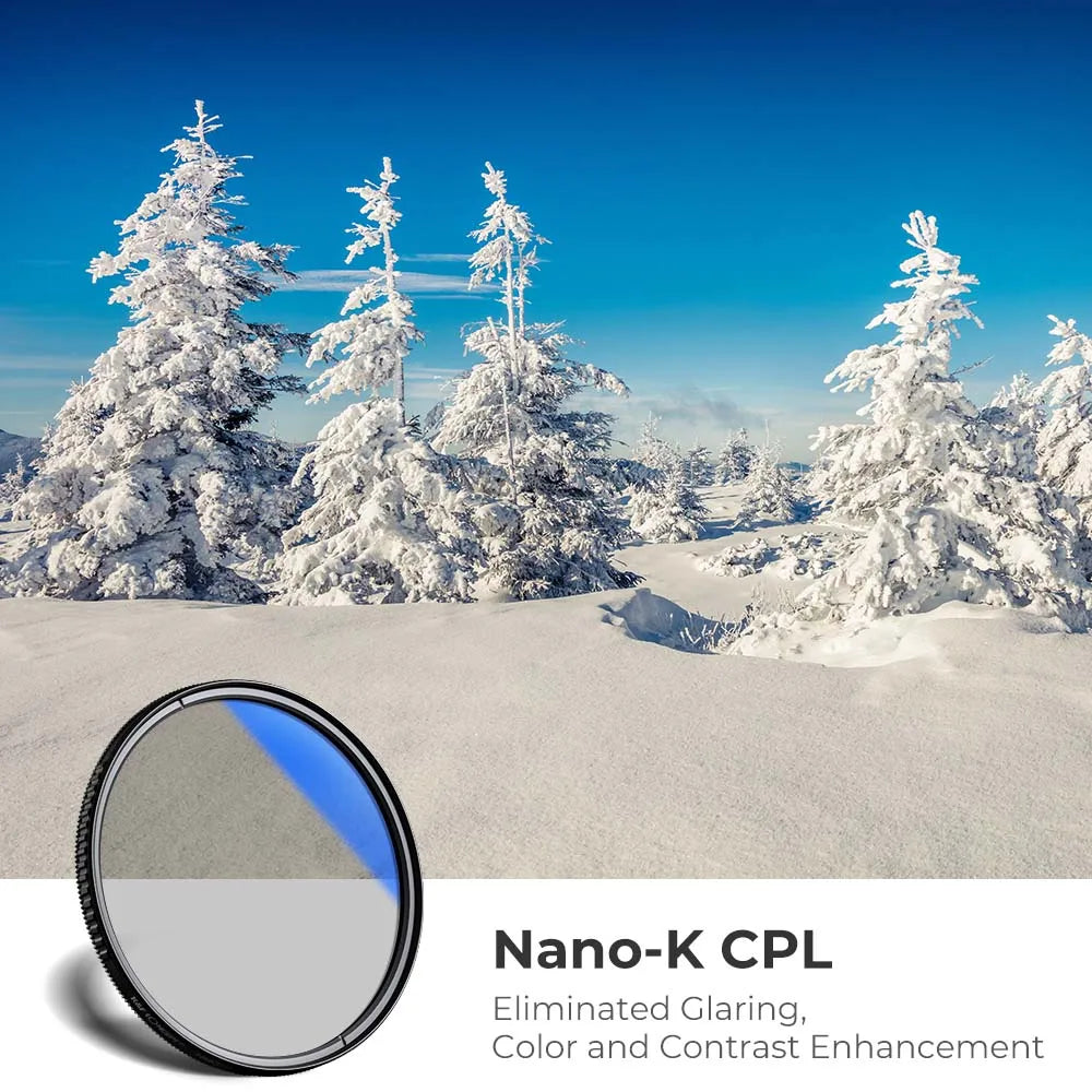 K&F Concept Nano-K CPL Camera Lens Filter 67mm 77mm 82mm