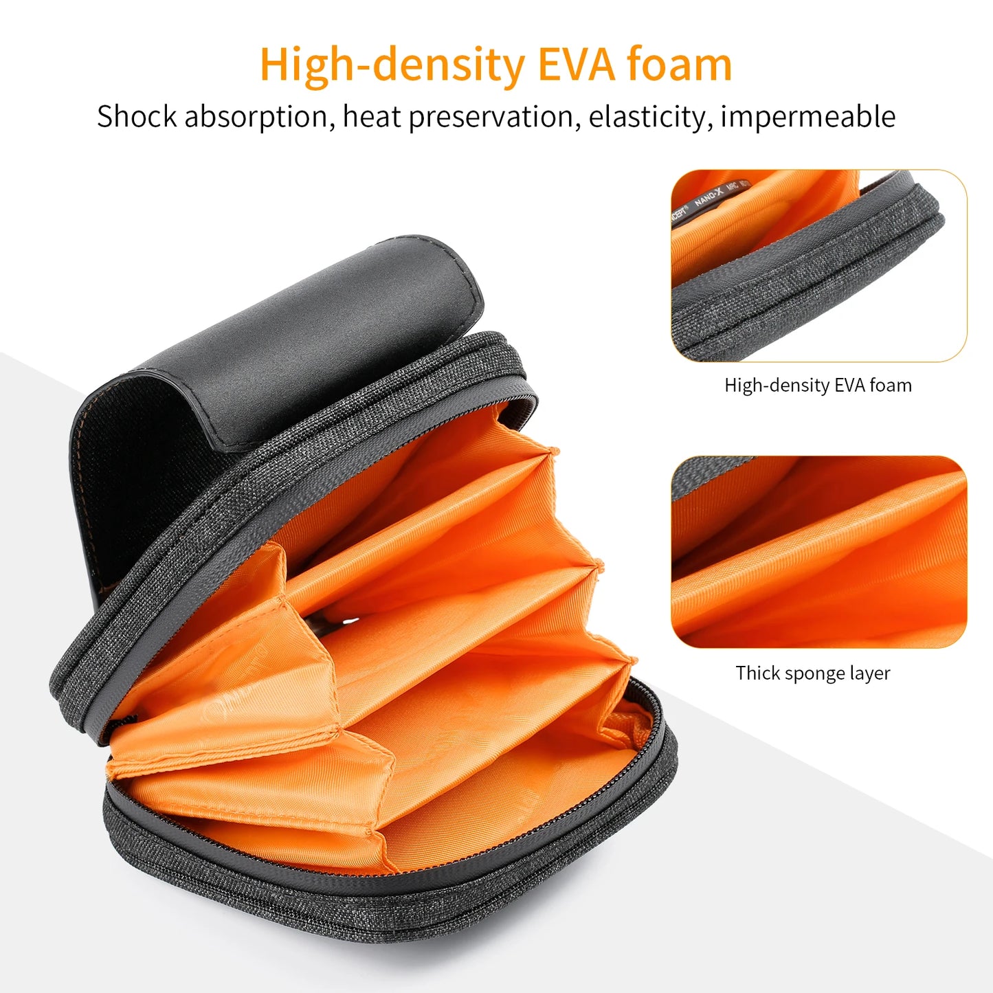 K&F Concept 4 Slots Lens Filter Case Bag