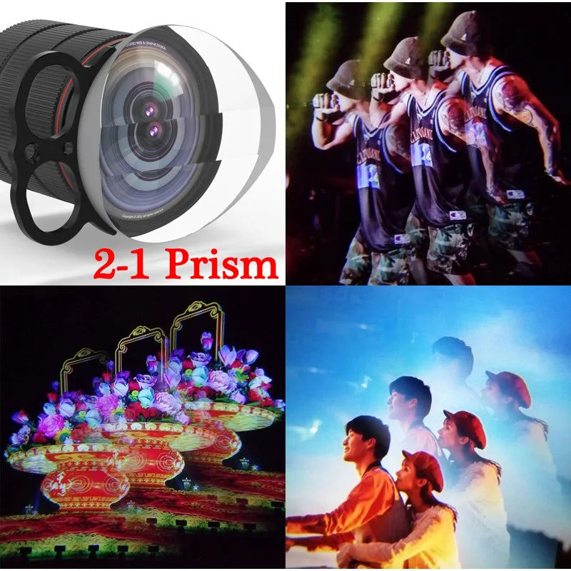 Swirl Prism Special Effects Lens Filter for DSLR Camera Smartphone