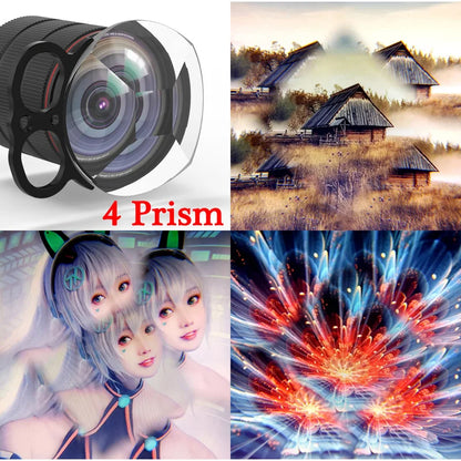 Swirl Prism Special Effects Lens Filter for DSLR Camera Smartphone