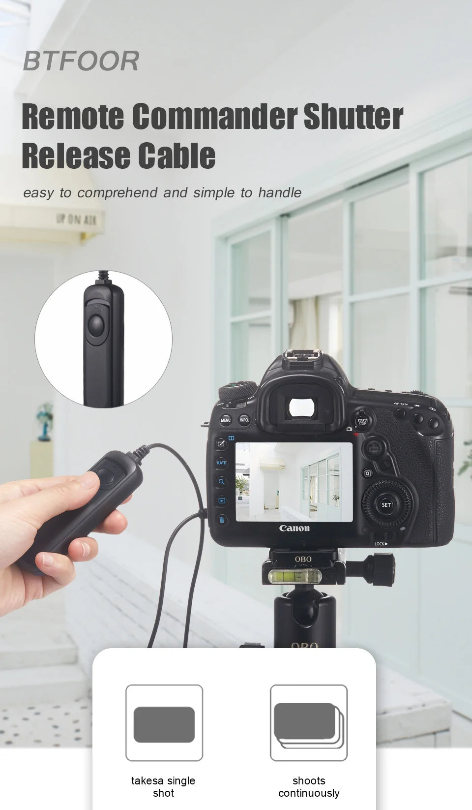 Wired Timer Remote Control Shutter Release For Canon Nikon Sony Fujitsu DSLR Camera