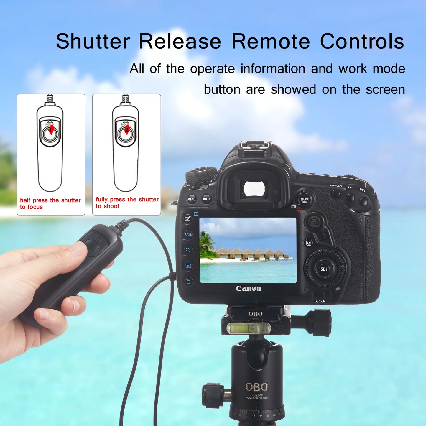 Wired Timer Remote Control Shutter Release For Canon Nikon Sony Fujitsu DSLR Camera