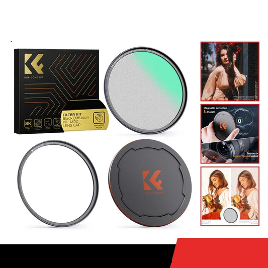 K&F Concept Magnetic Black Mist Diffusion 1/4 1/8 Camera Lens Filter