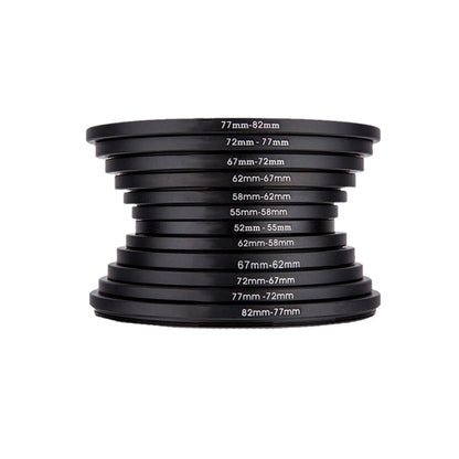 Camera Lens Filter Step Up / Down Adapter Ring Set