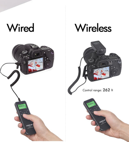 Wireless Timelapse Intervalometer Remote Control Shutter Release For Canon Nikon Sony Panasonic Fujifilm Camera